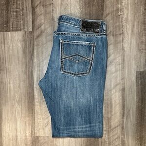 Rock & Roll Cowboy Denim Pistol Regular Straight Leg Jeans - 40x36